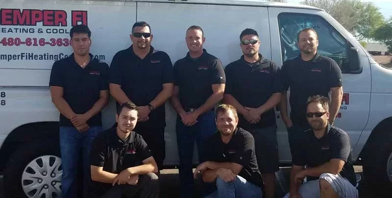 happy Semper Fi Heating and Cooling customers